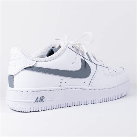 nike air force 1 mini swoosh white grey|nike air force 1 low sale.